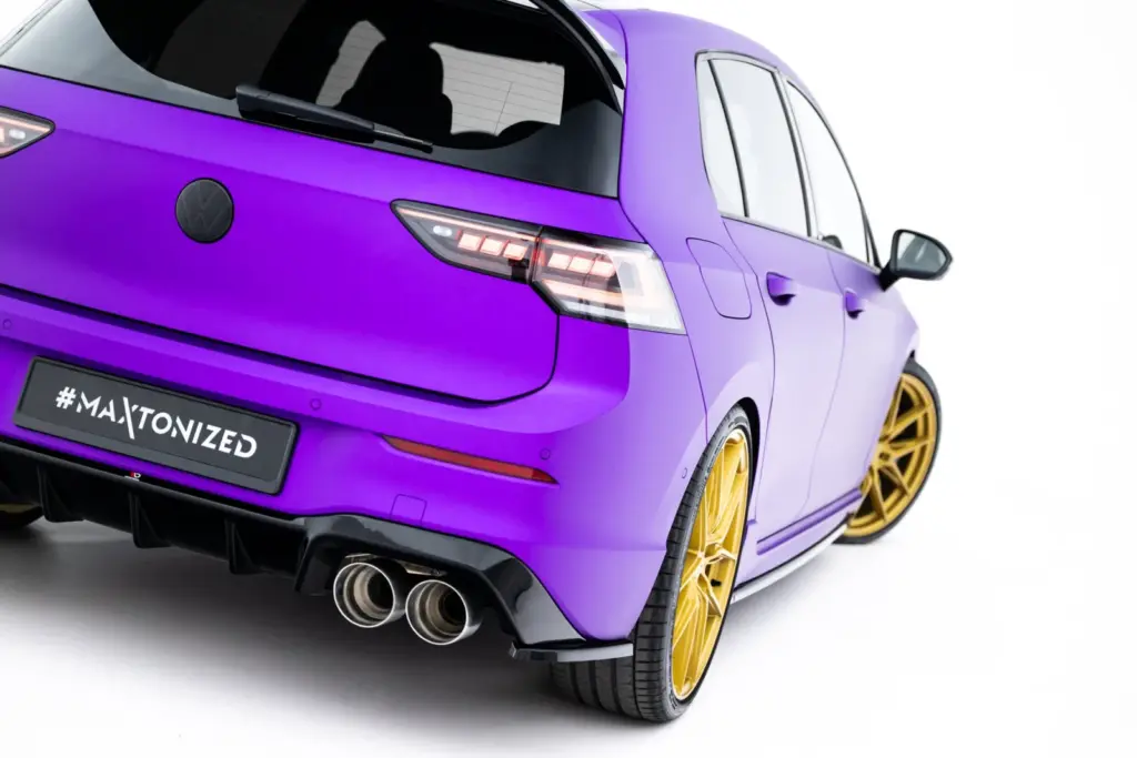 Rear Side Splitters V.3 compatible with Volkswagen Golf R Hatchback Mk8 Facelift