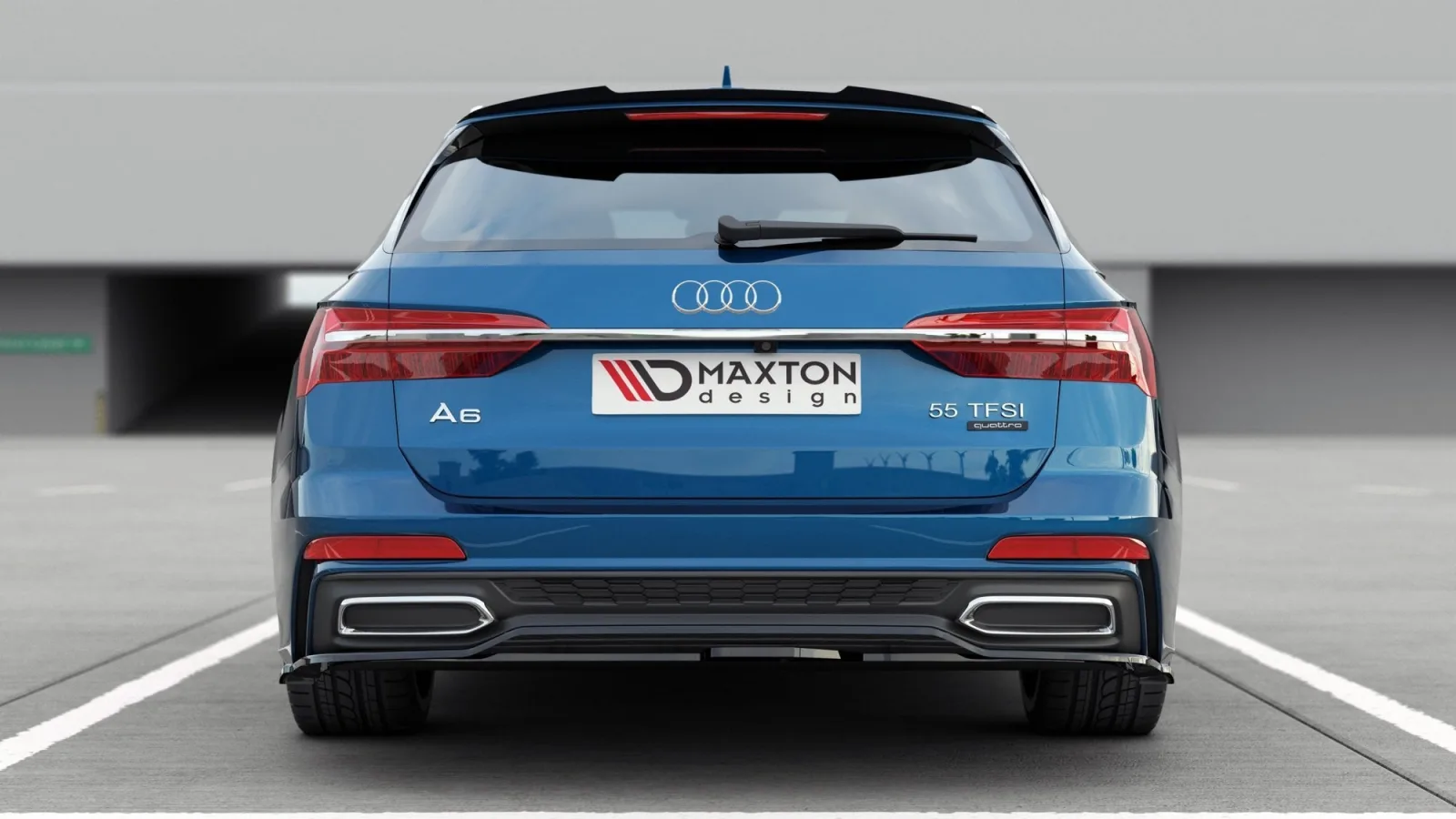 Rear Splitter compatible with Audi A6 S-Line C8