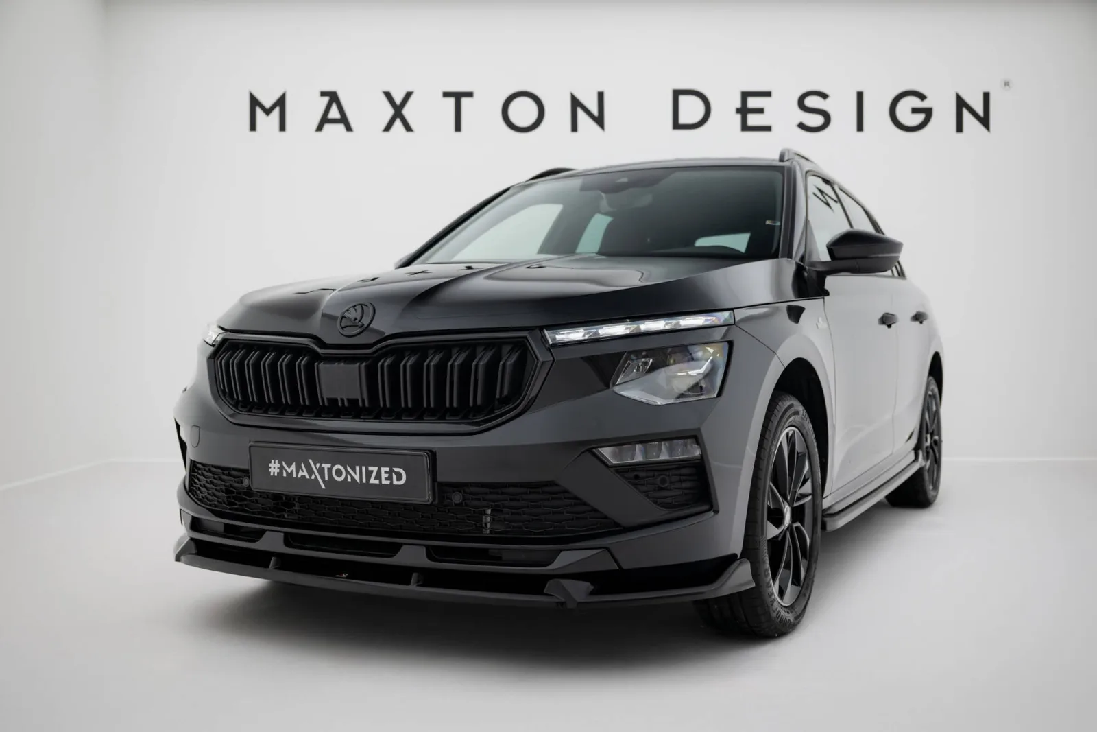 Front Splitter V.2 compatible with Skoda Kamiq Monte Carlo Mk1 Facelift