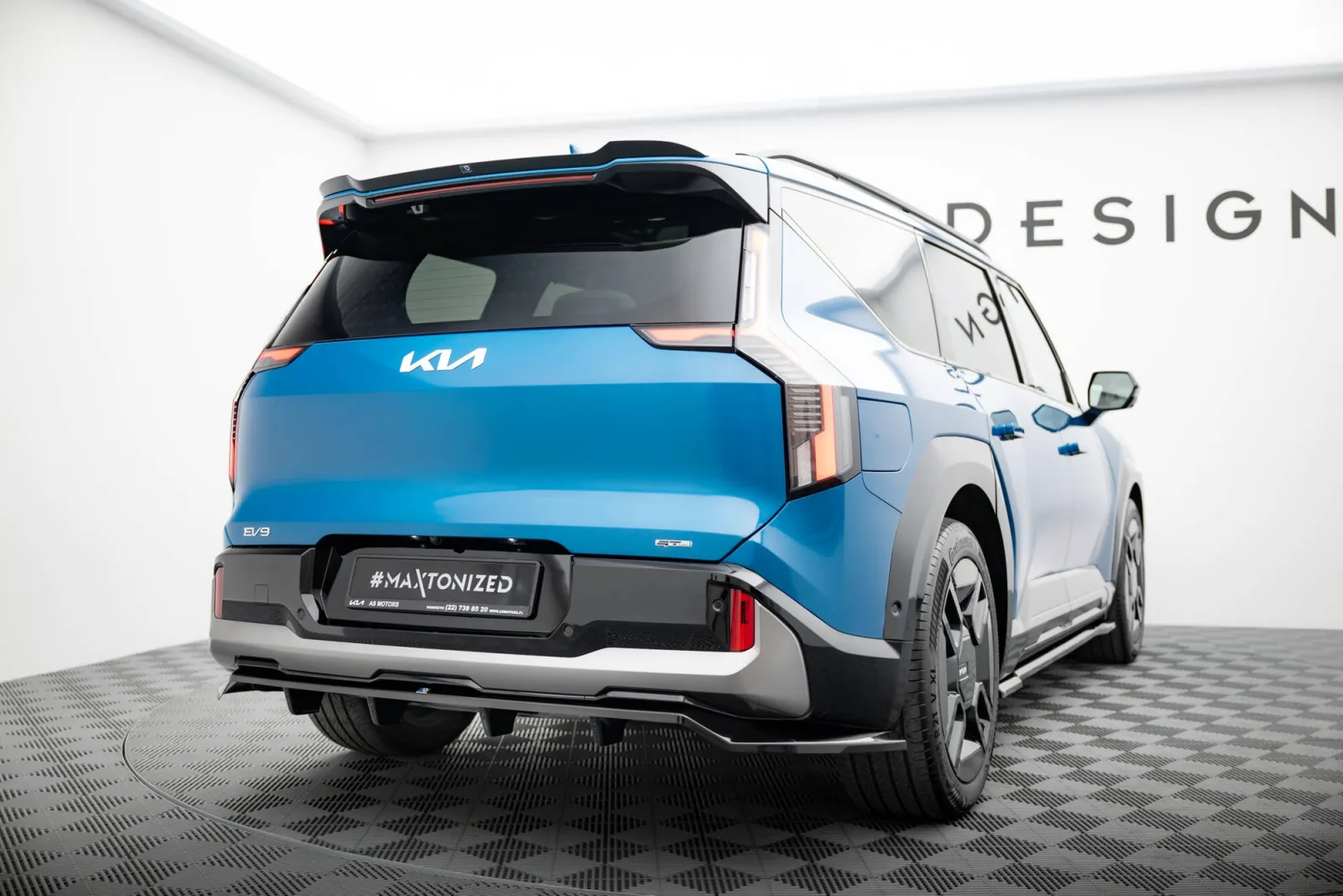 Rear Splitter (With Diffuser) compatible with Kia EV9 GT-Line Mk1