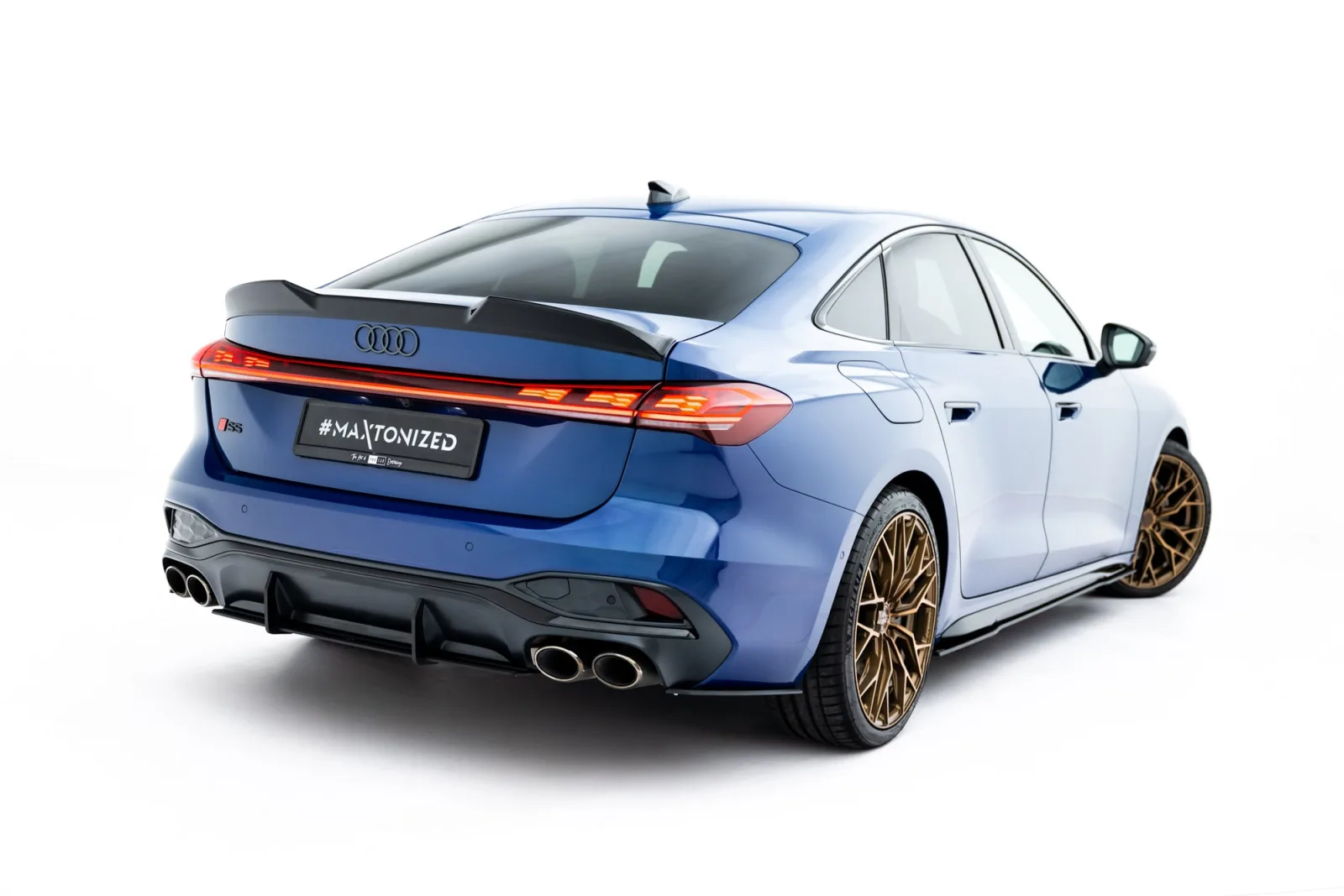 Rear Side Splitters Street Pro compatible with Audi S5 Sedan / Avant B10