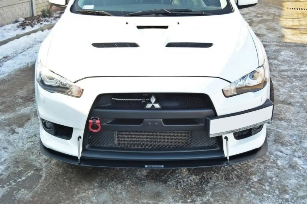 Front Splitter Racing compatible with Mitsubishi Lancer Evo X V.2