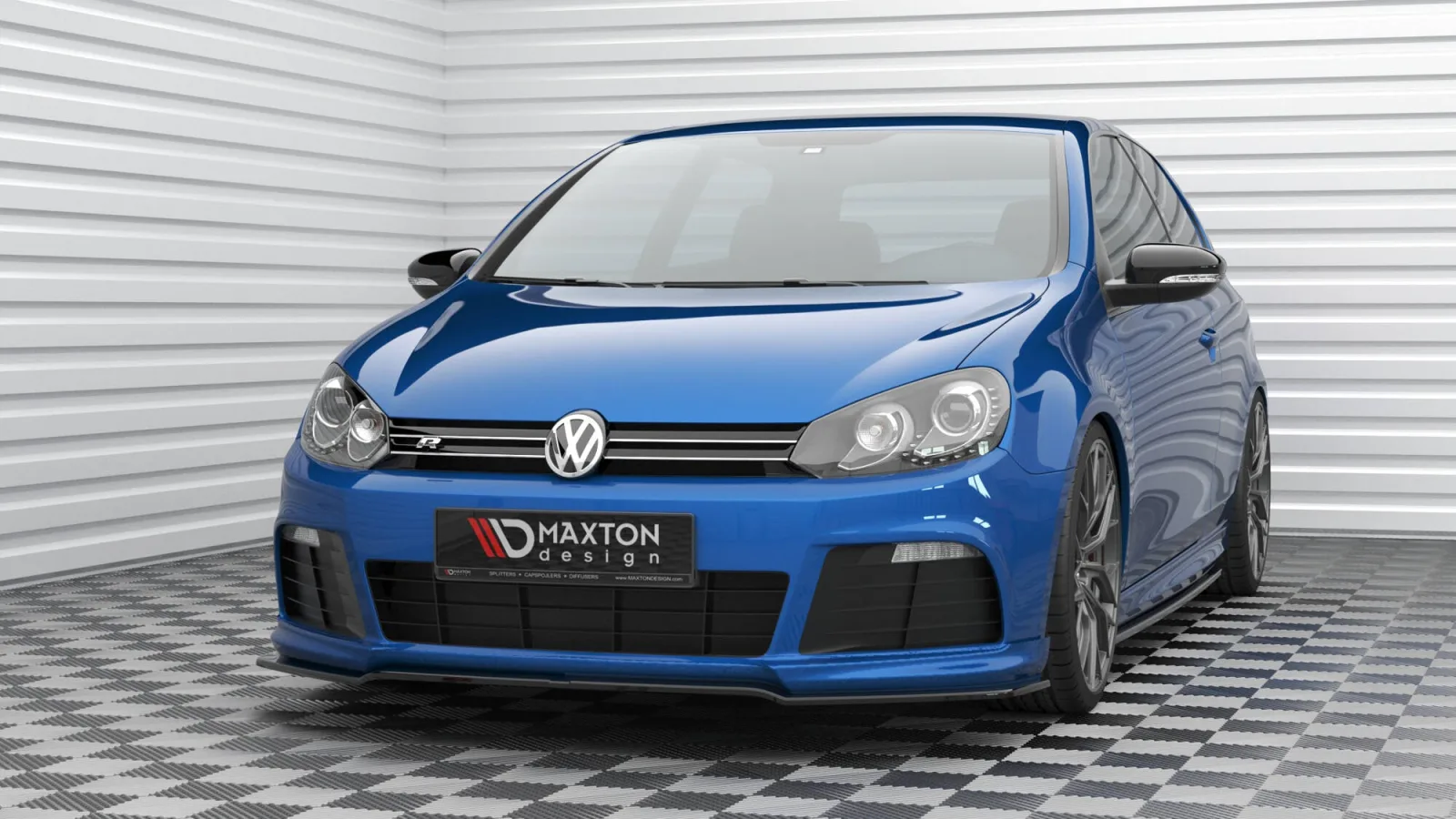 Front Splitter V.2 compatible with Volkswagen Golf R Mk6