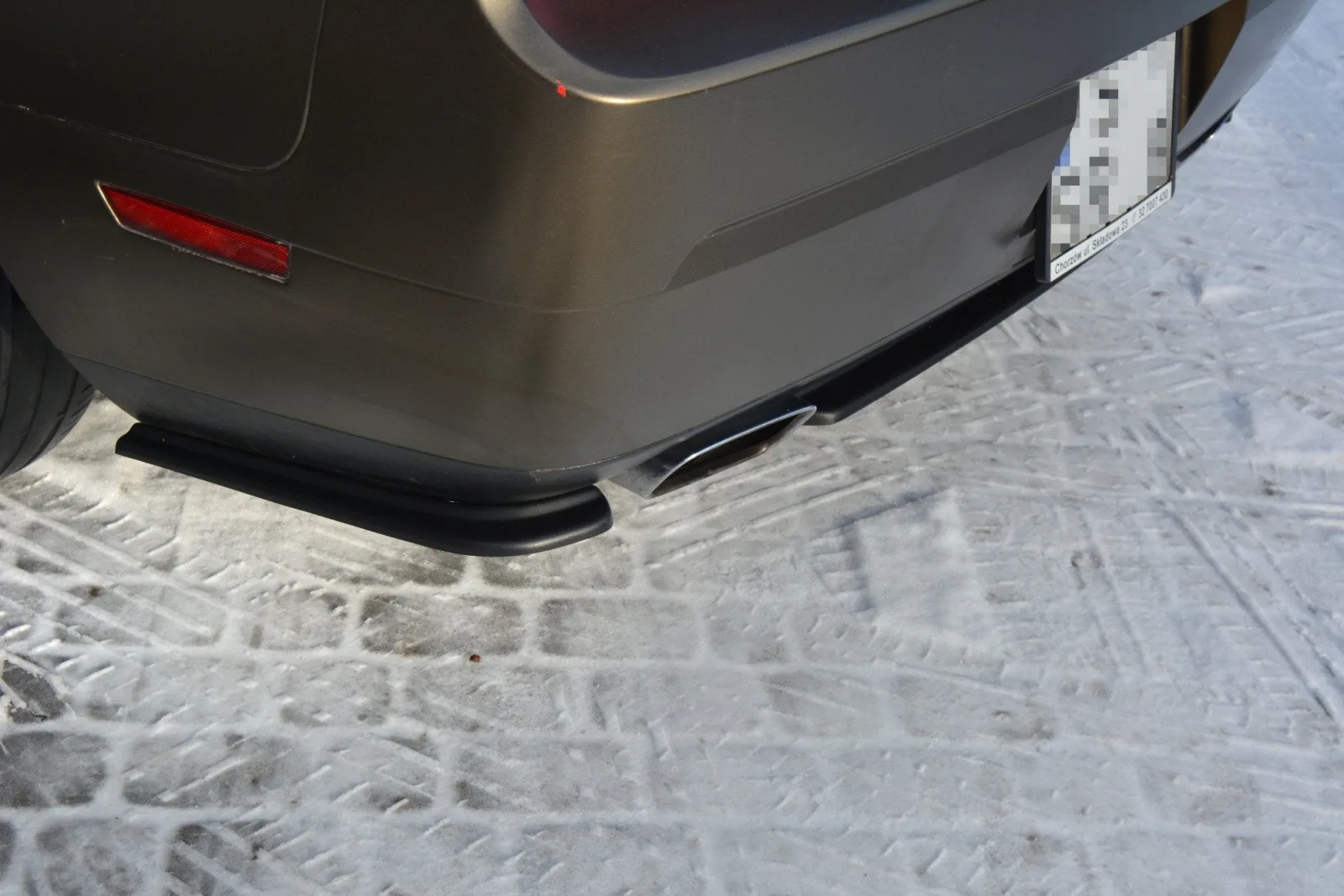Rear Side Splitters compatible with DODGE CHALLENGER MK3. PHASE-I SRT8 COUPE