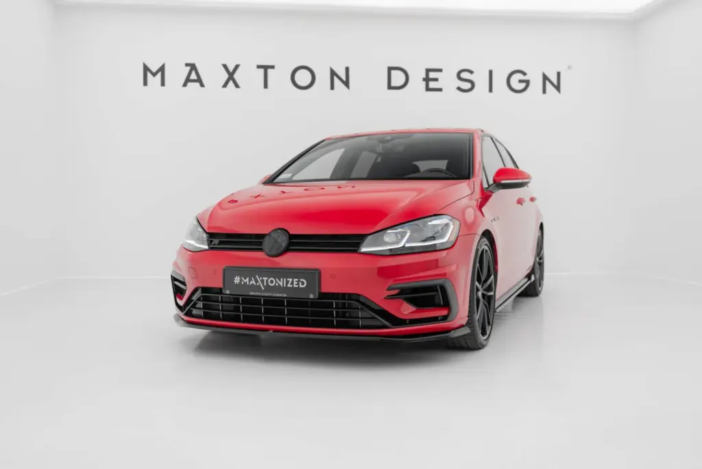 Front Splitter V.7 compatible with Volkswagen Golf R / R-Line Mk7 Facelift