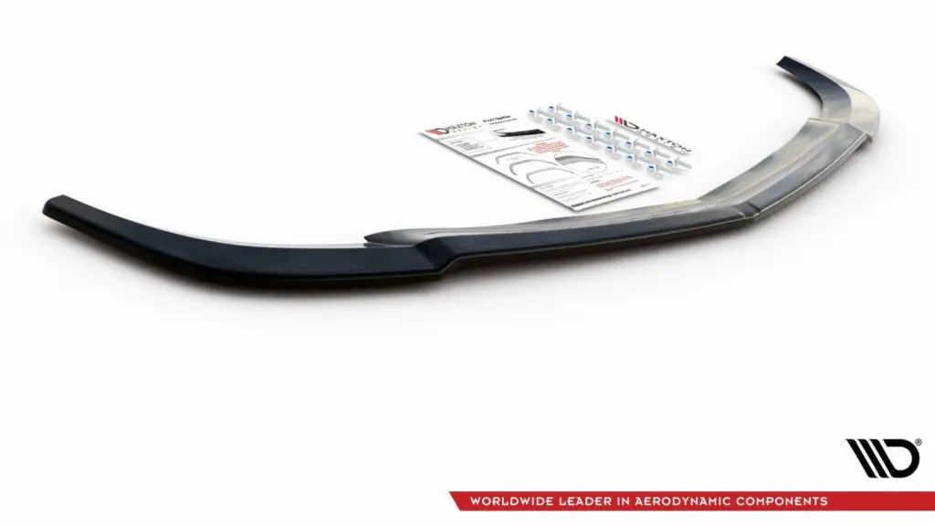 Front Splitter V.3 compatible with Mercedes-Benz C Coupe / Sedan / Estate AMG-Line C204 / W204 Facelift / S204 Facelift