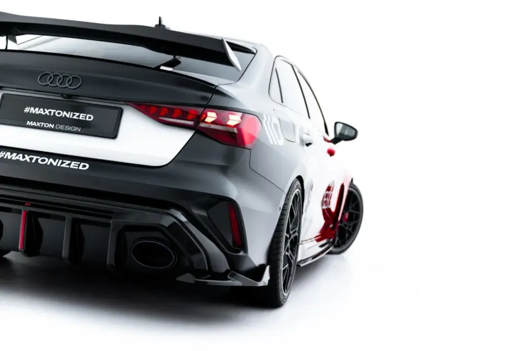 Rear Side Splitters V.2 compatible with Audi RS3 Sedan 8Y Facelift