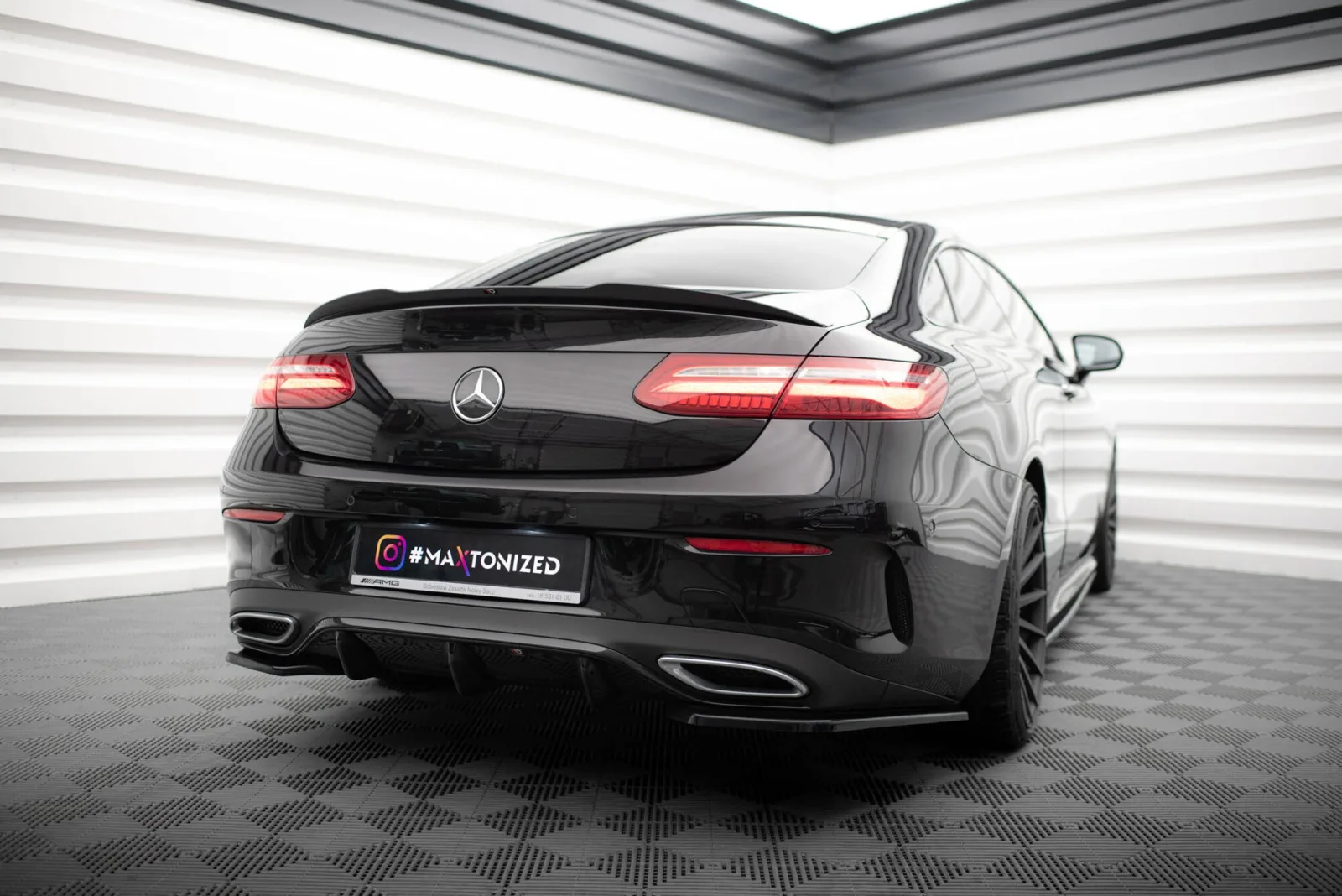 Rear Valance compatible with Mercedes-Benz E-Class W213 Coupe(C238) / Cabriolet (A238) AMG-Line