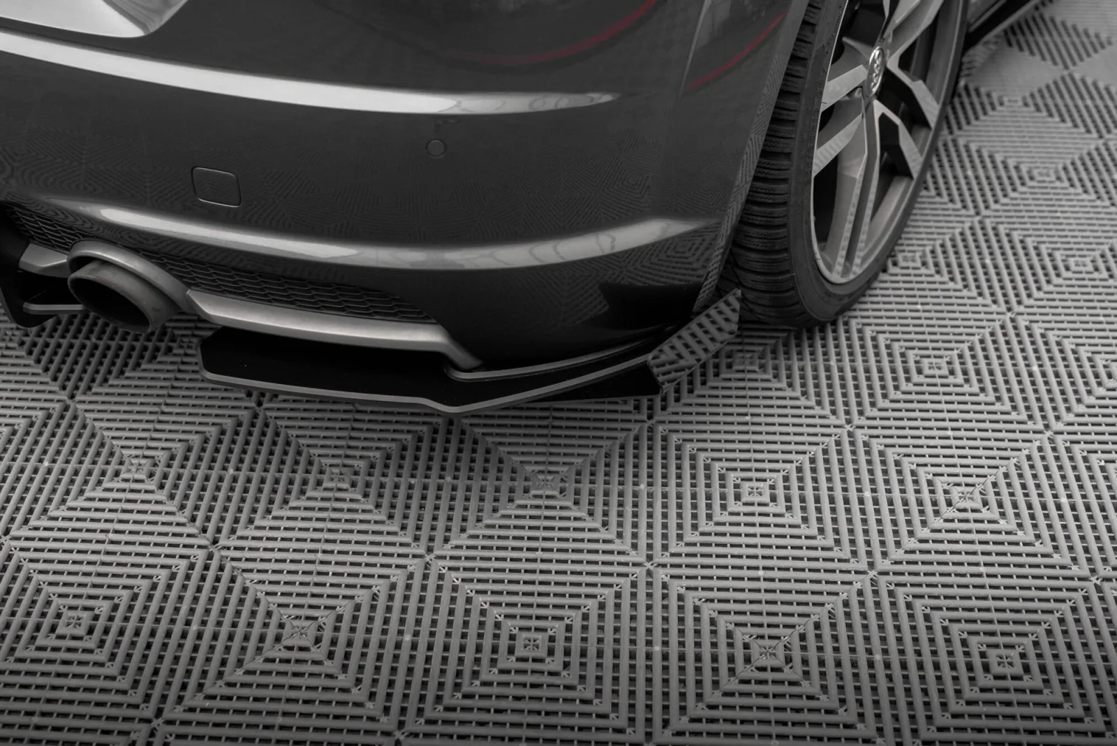 Rear Side Splitters Street Pro + Flaps compatible with Audi TT S-Line 8S