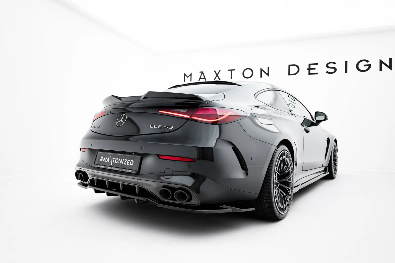 Rear Splitter (With Diffuser) compatible with Mercedes-AMG CLE 53 C236