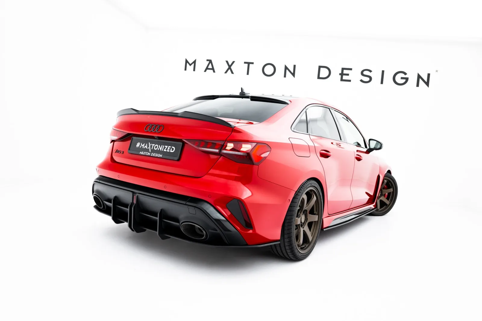 Rear Diffuser Street Pro compatible with Audi RS3 Sedan 8Y Facelift