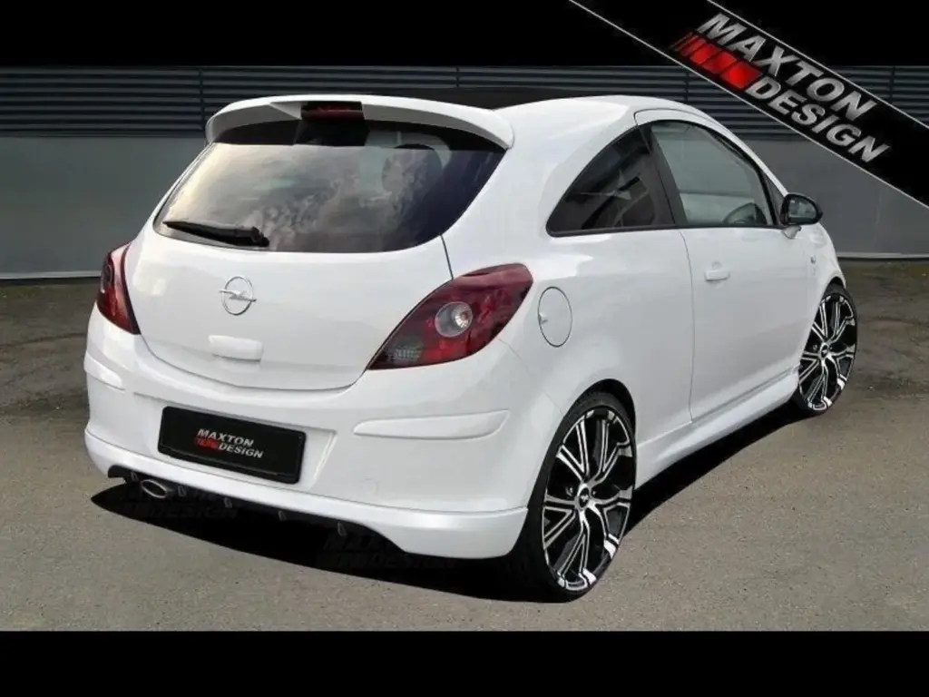 Rear Bumper Extension compatible with Opel Corsa D