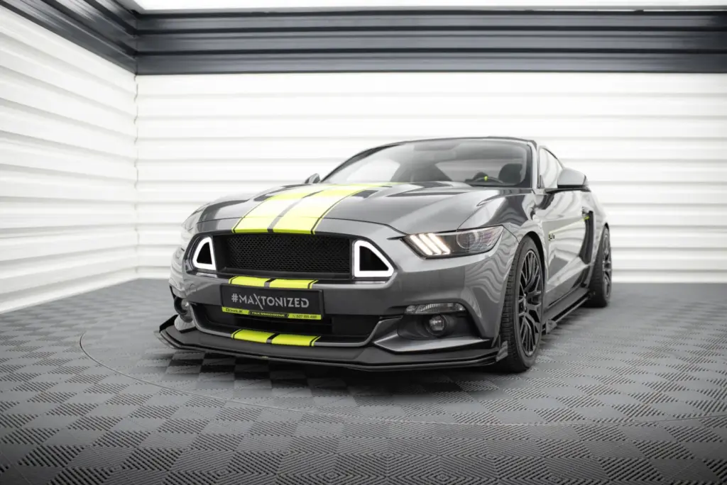 Front Splitter Street Pro + Flaps compatible with Ford Mustang GT Mk6