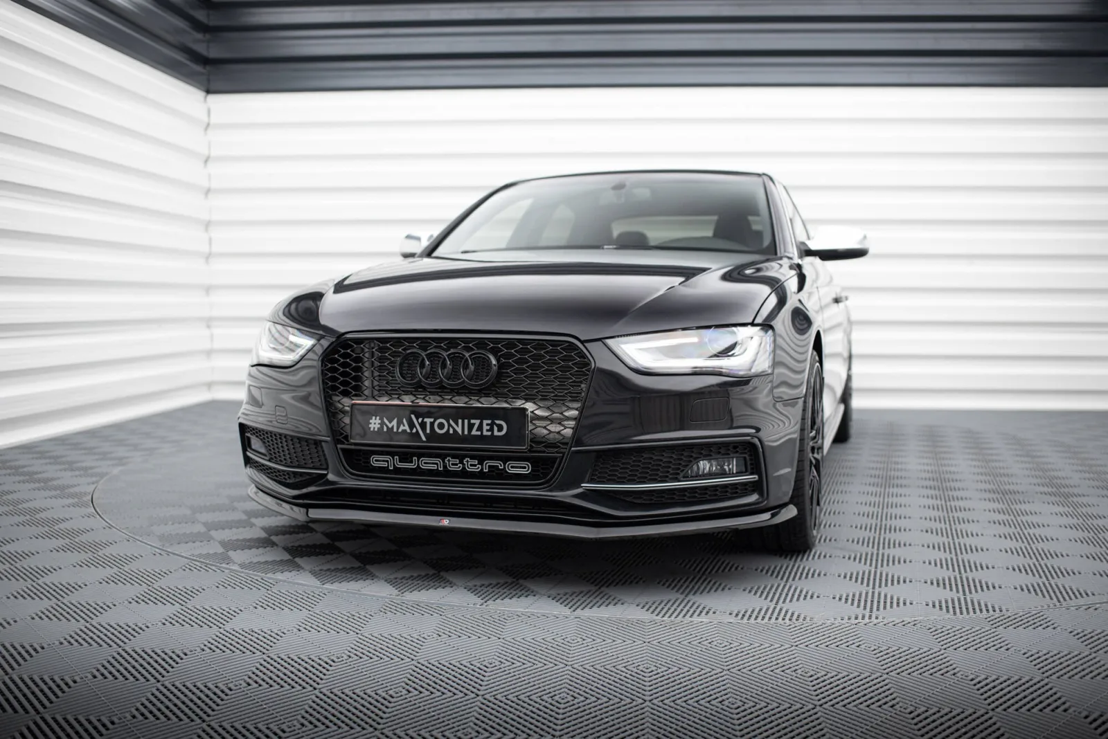 Front Splitter V.1 compatible with Audi A4 S-Line / S4 B8 Facelift