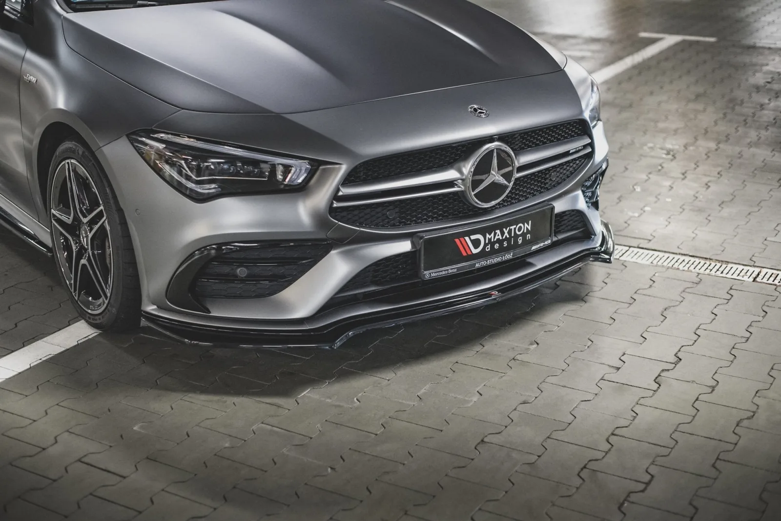 Front Splitter V.1 compatible with Mercedes-AMG CLA 35 Aero C118