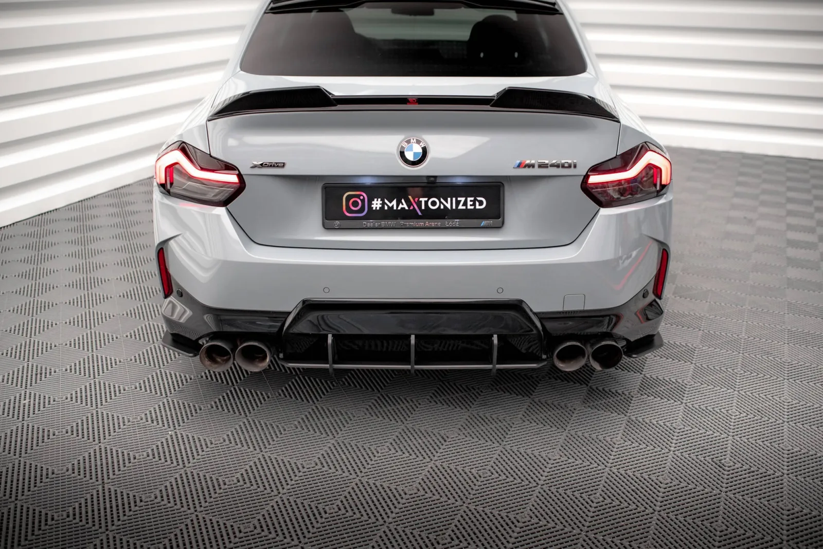 Rear Diffuser Street Pro compatible with BMW 2 Coupe M240i G42