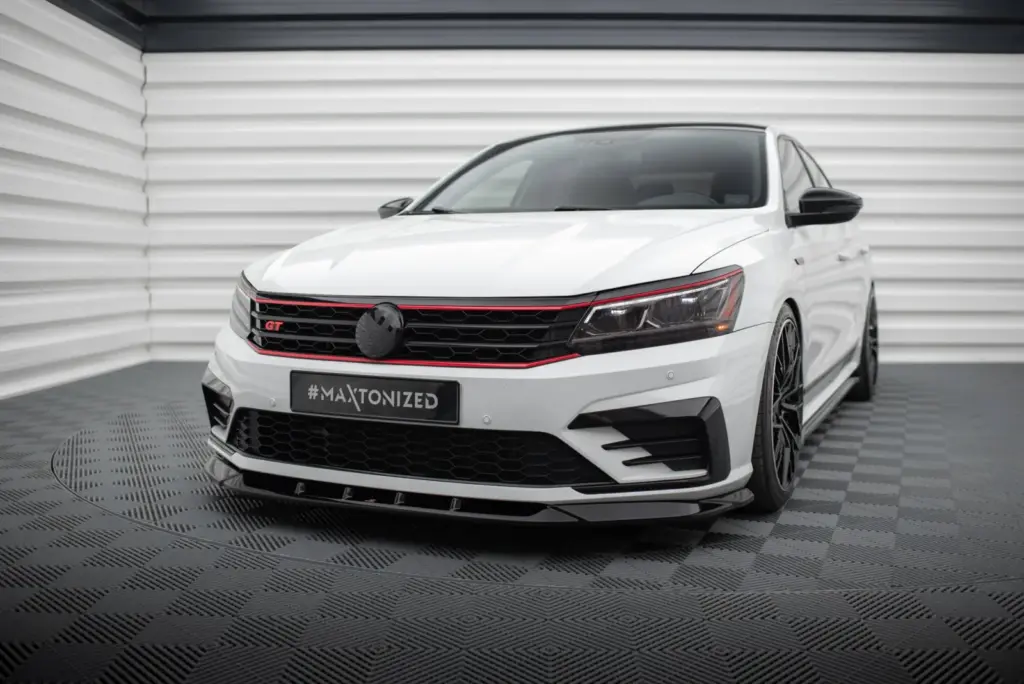 Front Splitter V.2 compatible with Volkswagen Passat GT B8 Facelift USA