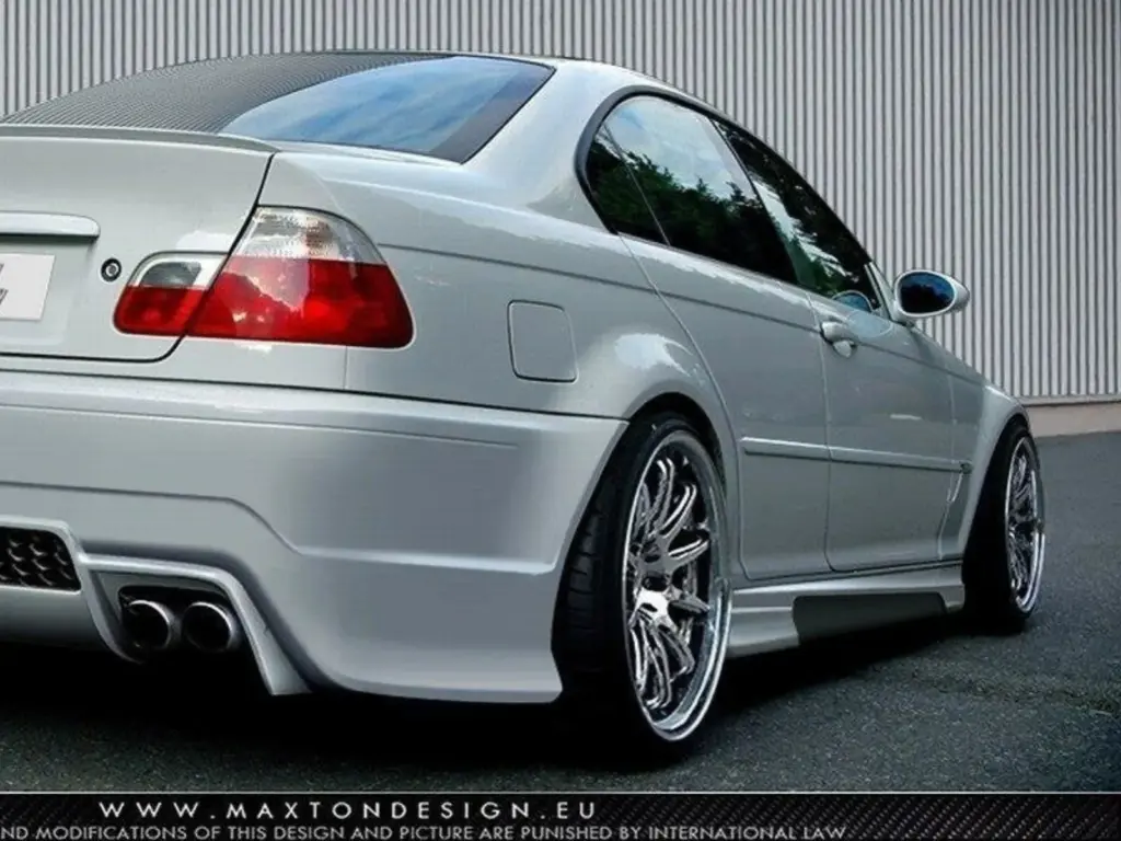 Side Skirts Diffusers compatible with BMW 3 E46 4D Saloon