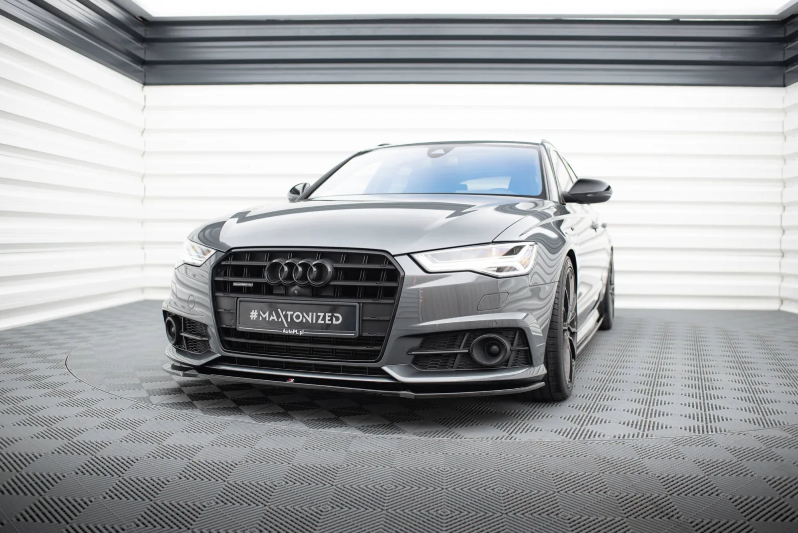 Front Splitter V.1 compatible with Audi A6 / A6 C7 S-line/ S6 C7 Facelift