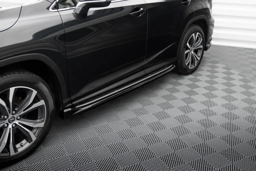 Side Skirts Diffusers compatible with Lexus RX Mk4 Facelift (Version with factory side steps)
