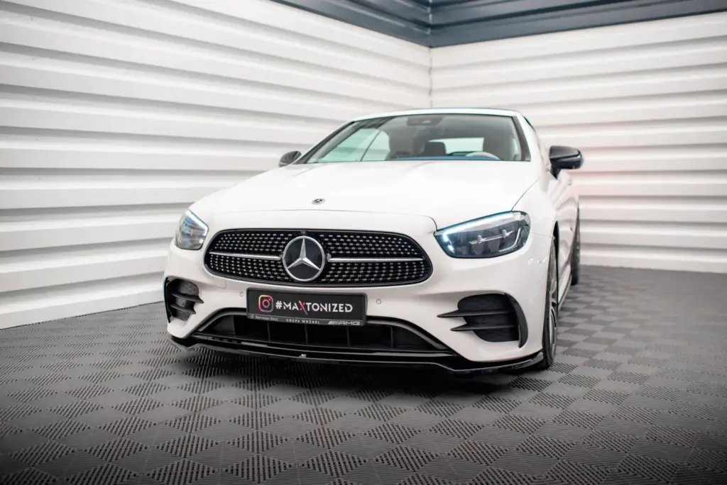 Front Splitter V.1 compatible with Mercedes-Benz E-Class W213 Coupe Facelift (C238 Facelift) / Cabriolet (A238 Facelift) AMG-Line / 53 AMG