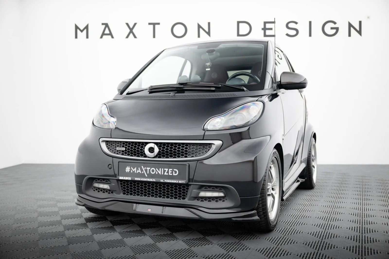 Front Splitter compatible with Brabus Smart Fortwo C451 Facelift
