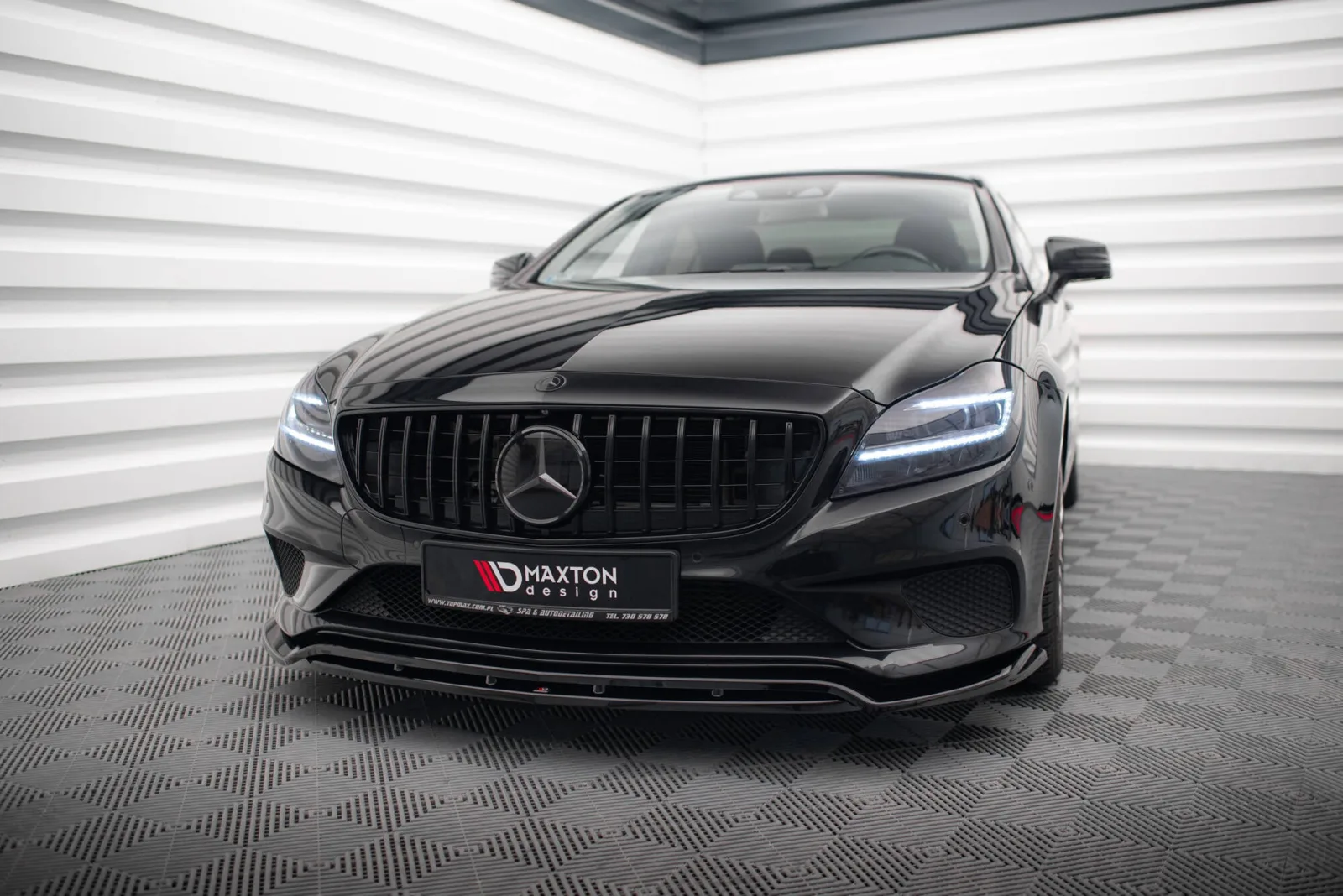 Front Splitter compatible with Mercedes-Benz CLS C218 Facelift