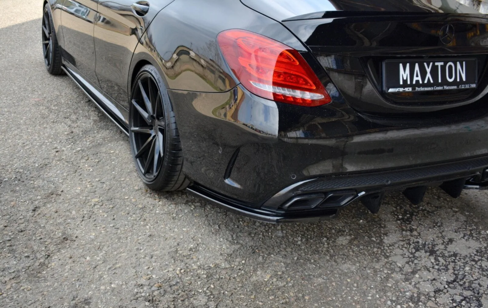 Rear Side Splitters compatible with Mercedes-AMG C 43 W205