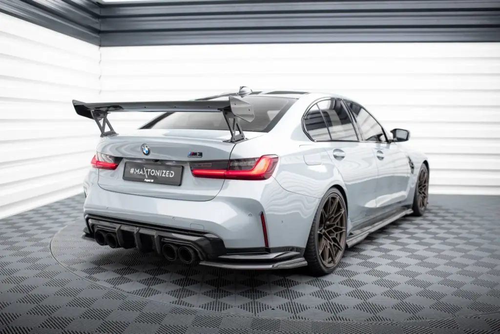Carbon Spoiler With External Brackets compatible with BMW M3 G80 / M340i G20 / 3 M-Pack G20 / 3 Standard G20