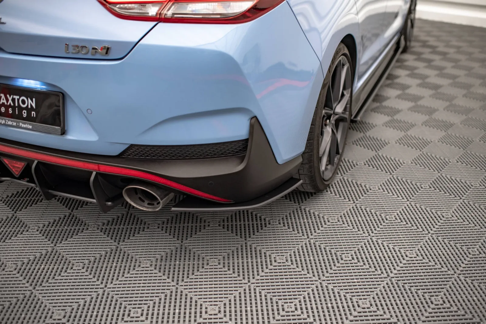 Rear Side Splitters Street Pro compatible with Hyundai I30 N Fastback Mk3 Facelift