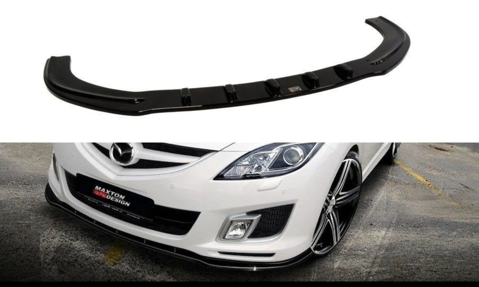 Front Splitter compatible with Mazda 6 MK2 (fits the version Dynamic Sport)