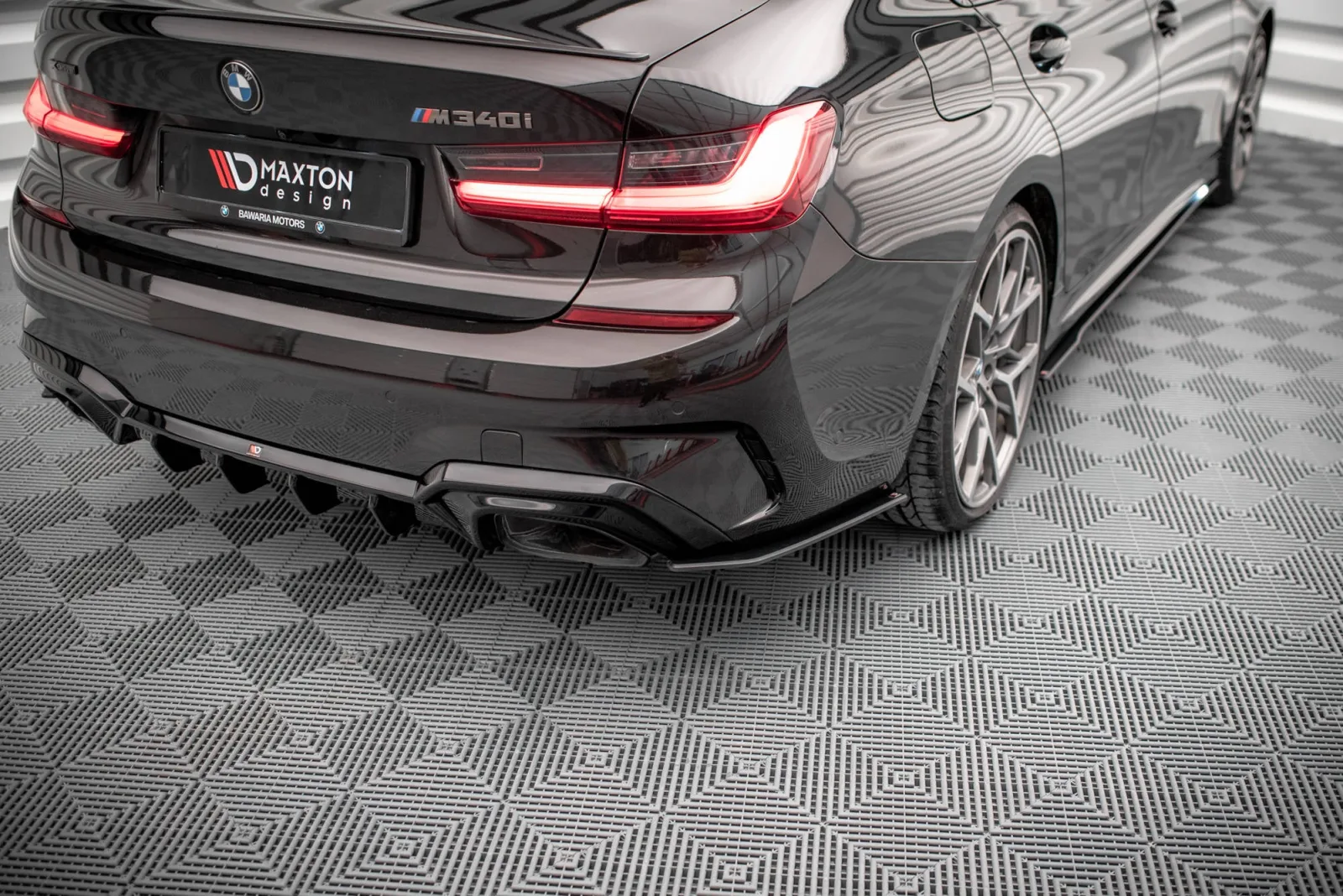 Rear Side Splitters Street Pro V.2 compatible with BMW M340i / M-Pack G20 / G21