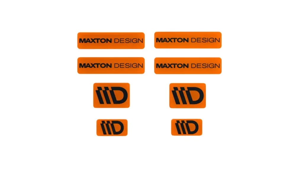 Maxton Design 3D Sticker Set - Narandžasto-crni