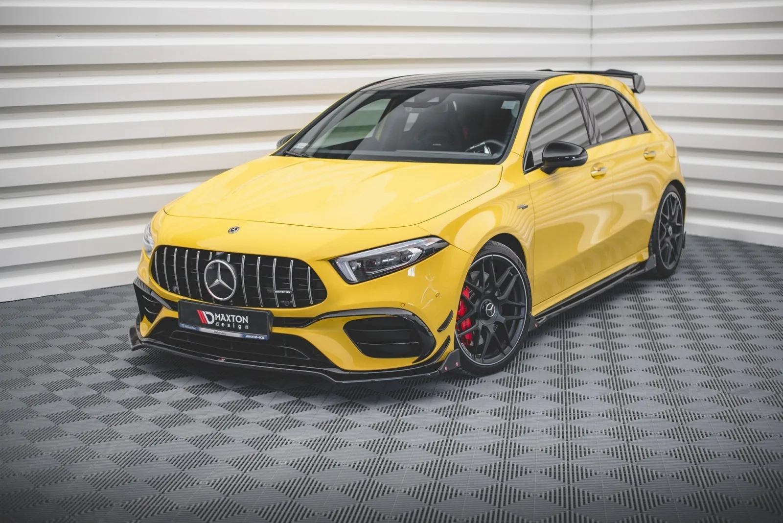 Front Splitter V.3 + Flaps compatible with Mercedes-AMG A 45 S Aero Pack W177