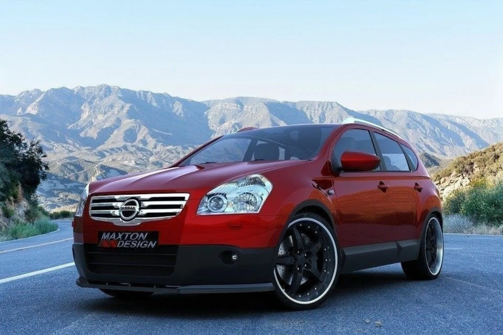 Front Splitter compatible with Nissan Qashqai Pre-Facelift
