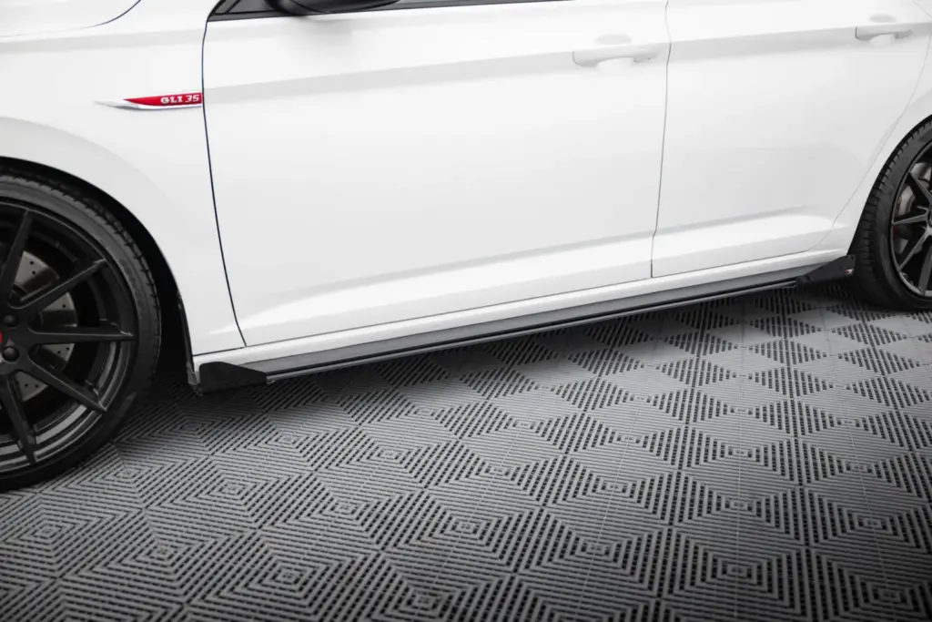 Side Skirts Diffusers Street Pro + Flaps compatible with Volkswagen Jetta GLI Mk7