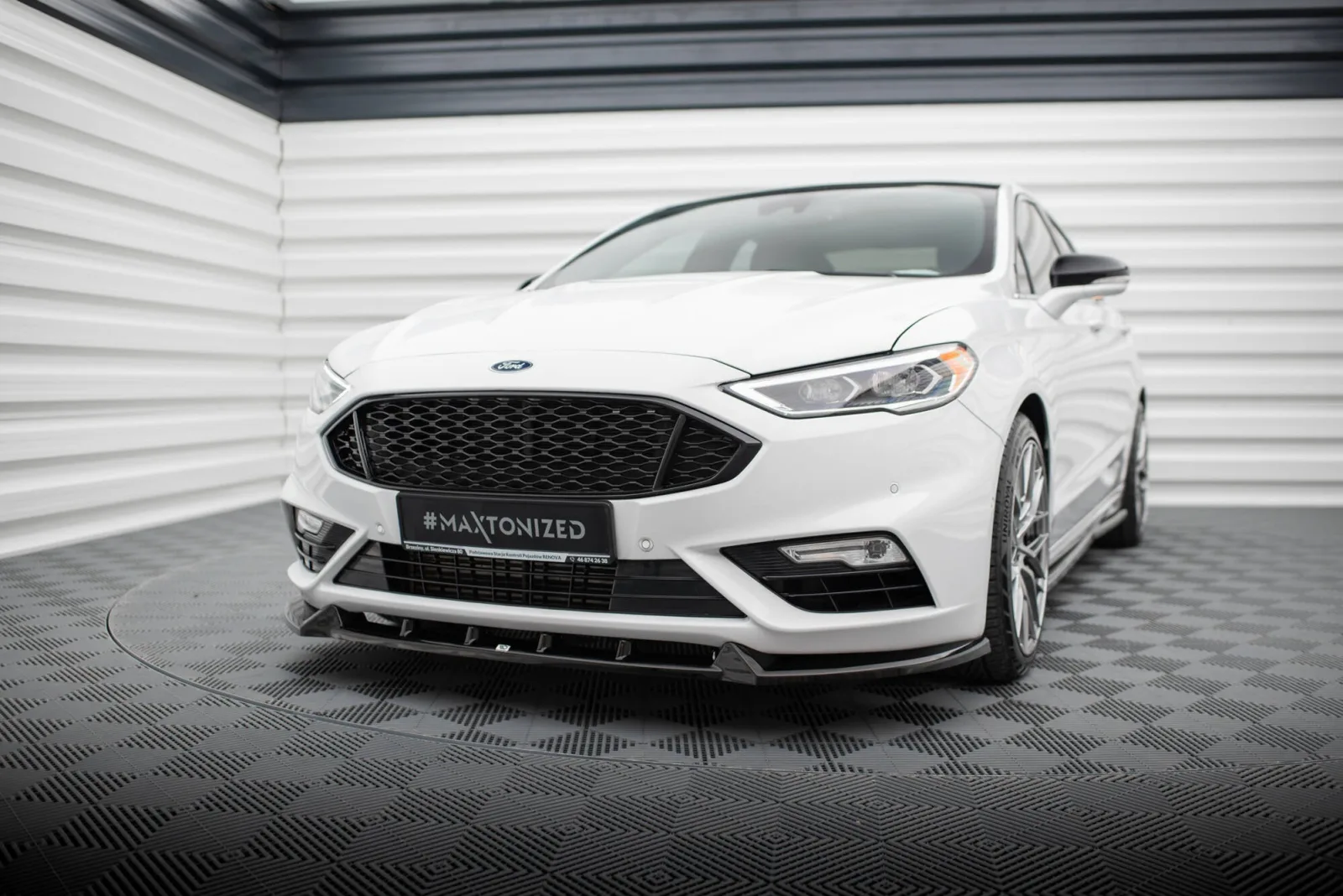 Front Splitter compatible with Ford Mondeo Sport Mk5 Facelift / Fusion Sport Mk2 Facelift