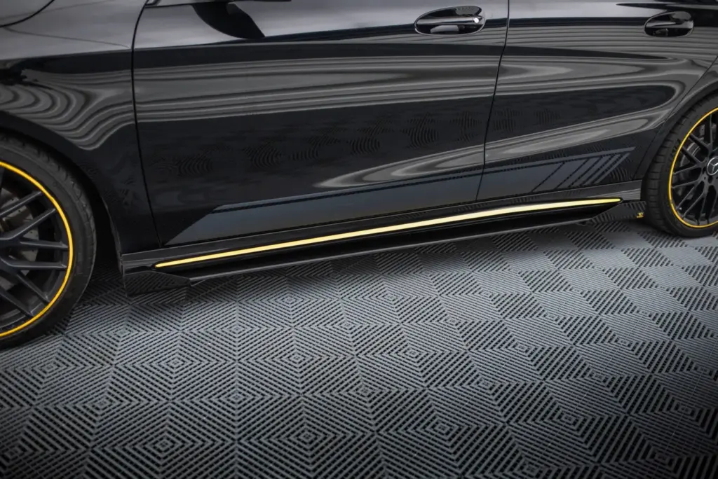 Side Skirts Diffusers Street Pro + Flaps compatible with Mercedes-AMG CLA 45 C117 Facelift