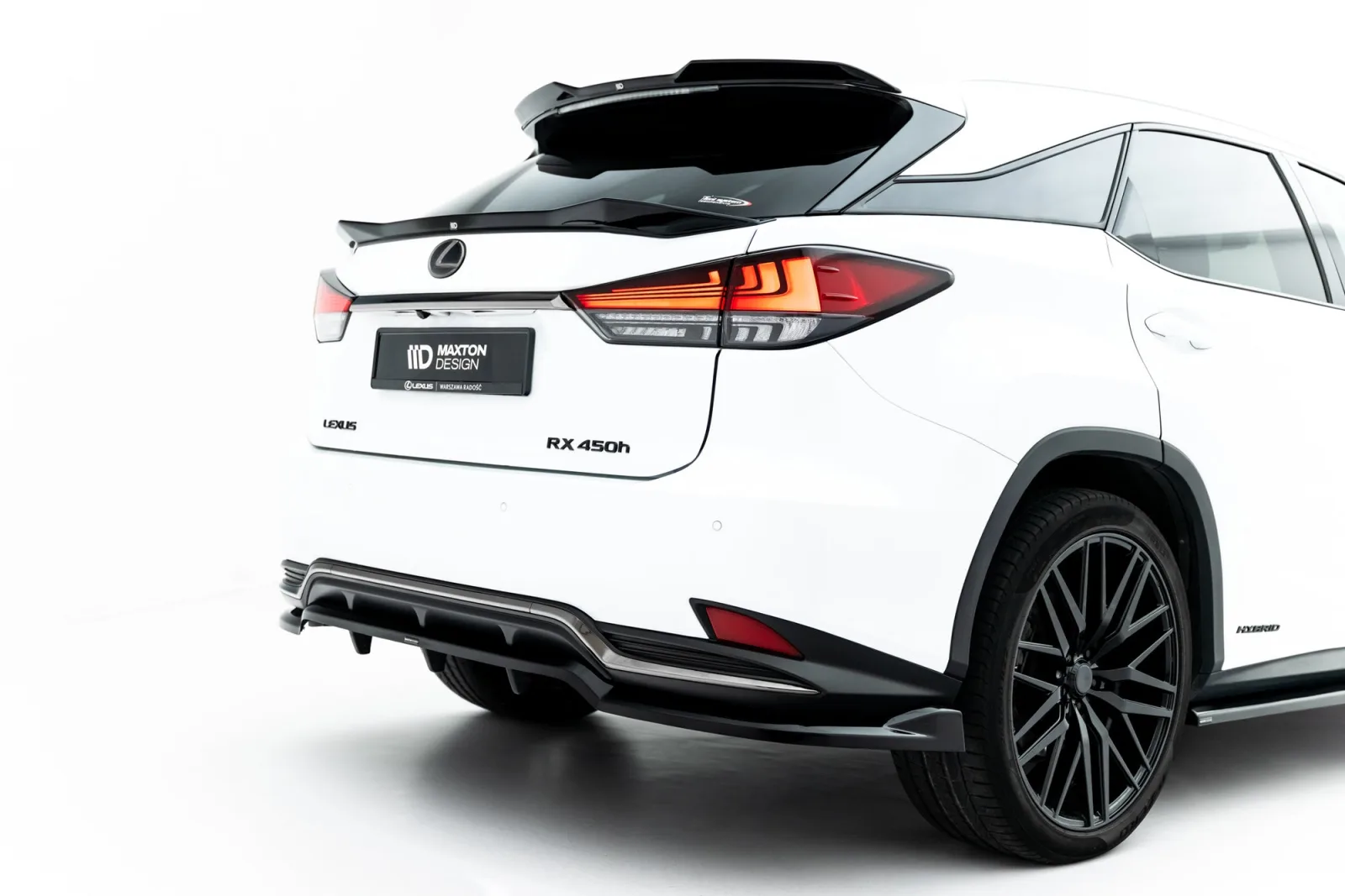 Rear Splitter (With Diffuser) compatible with Lexus RX F-Sport Mk4 Facelift