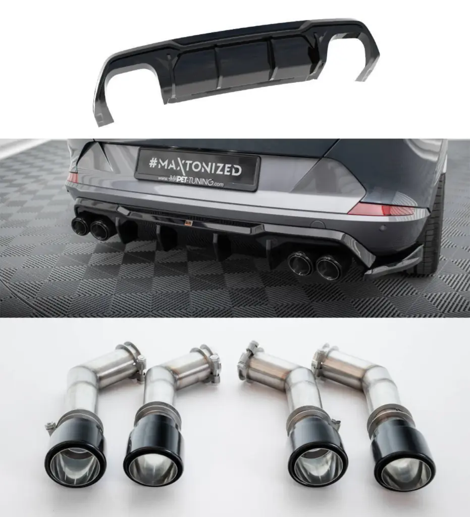 Rear Valance V.3 + Exhaust Tips compatible with Cupra Formentor VZ Mk1 / Mk1 Facelift