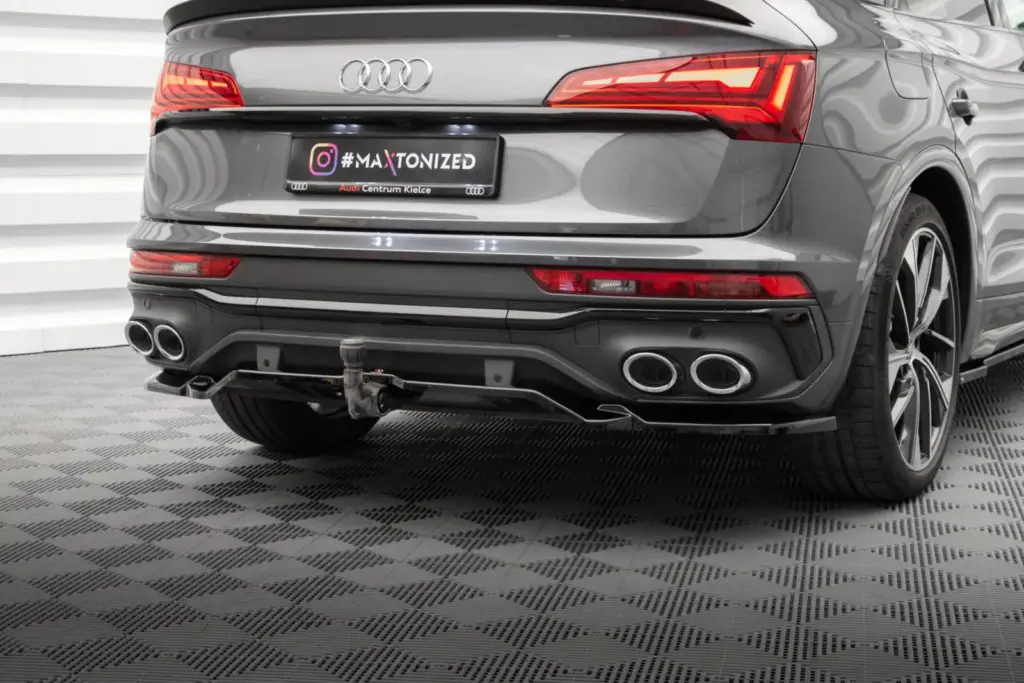 Rear Splitter (With Diffuser) compatible with Audi SQ5 / Q5 S-Line Sportback Mk2 Facelift