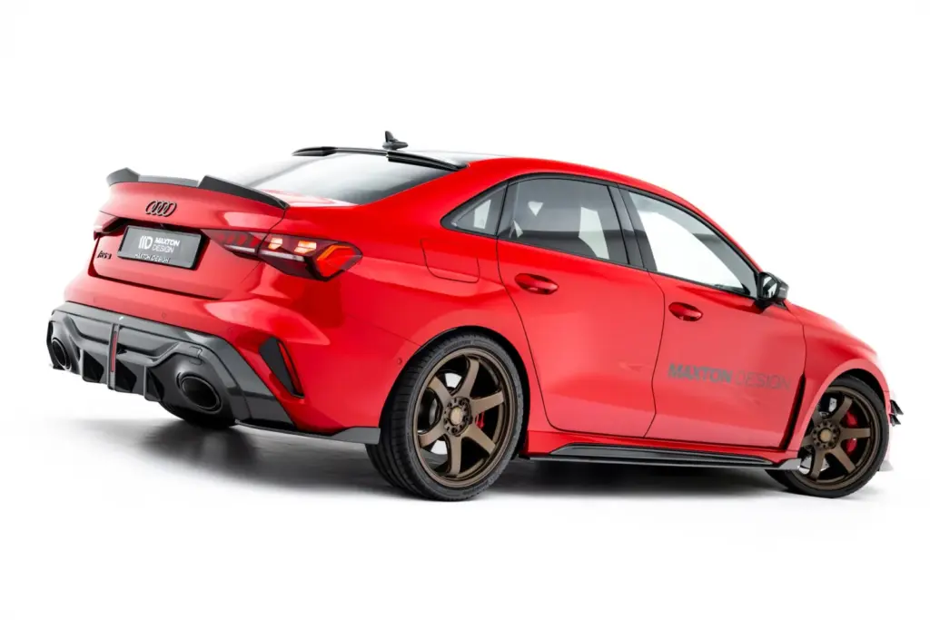 Set Carbonch Side Splitters Prepreg compatible with Audi RS3 Sedan 8Y Facelift