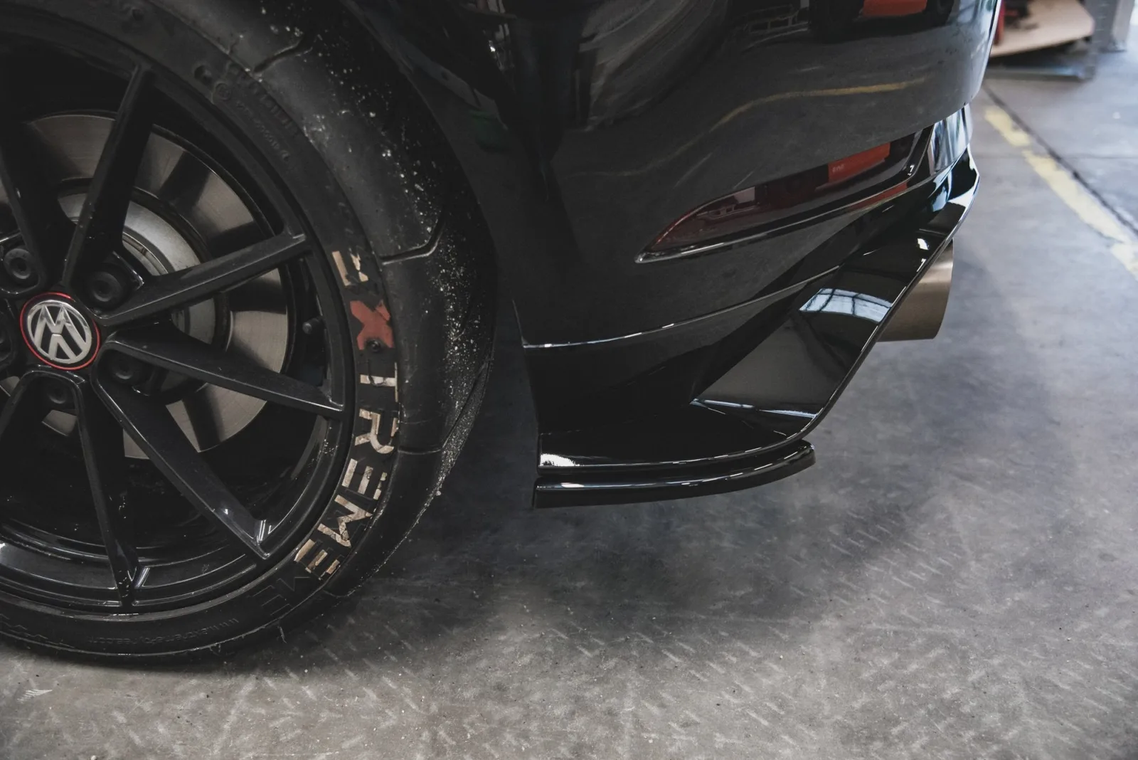 Rear Side Splitters compatible with VW Golf 7 GTI TCR