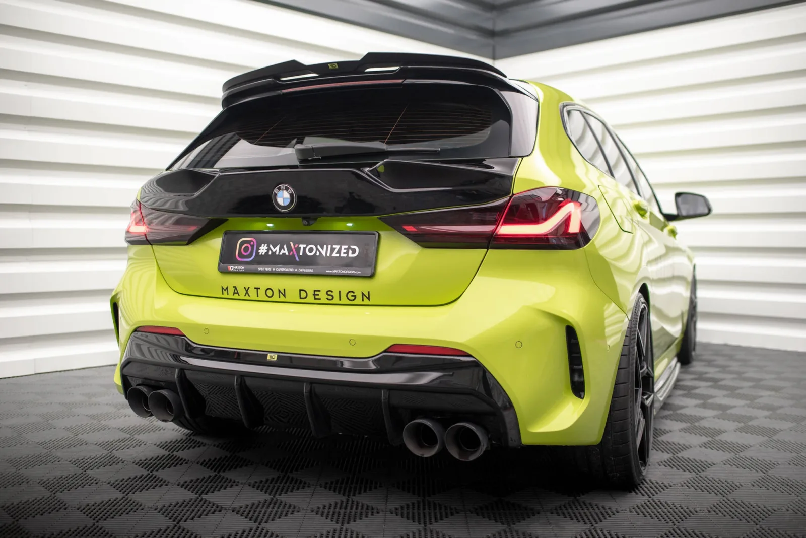 Rear Valance V.3 compatible with BMW 1 F40 M-Pack/ M135i / 128ti (Version with double exhaust)
