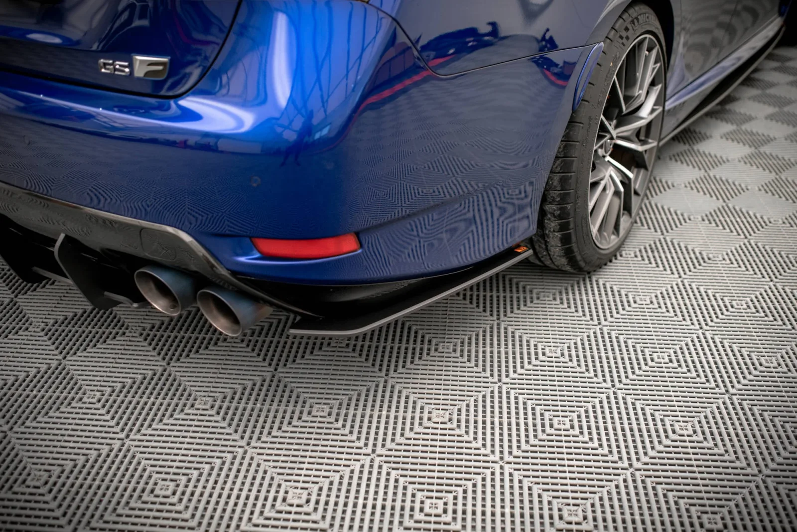 Rear Side Splitters Street Pro compatible with Lexus GS F Mk4 Facelift