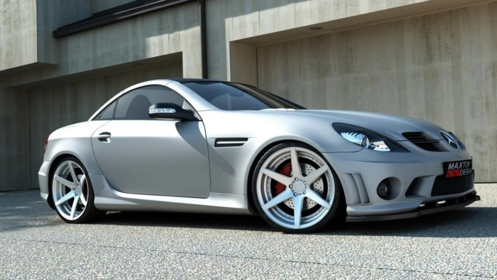 Front Splitter compatible with Mercedes SLK R171 (for Me-SLK -r171-AMG204-f1)