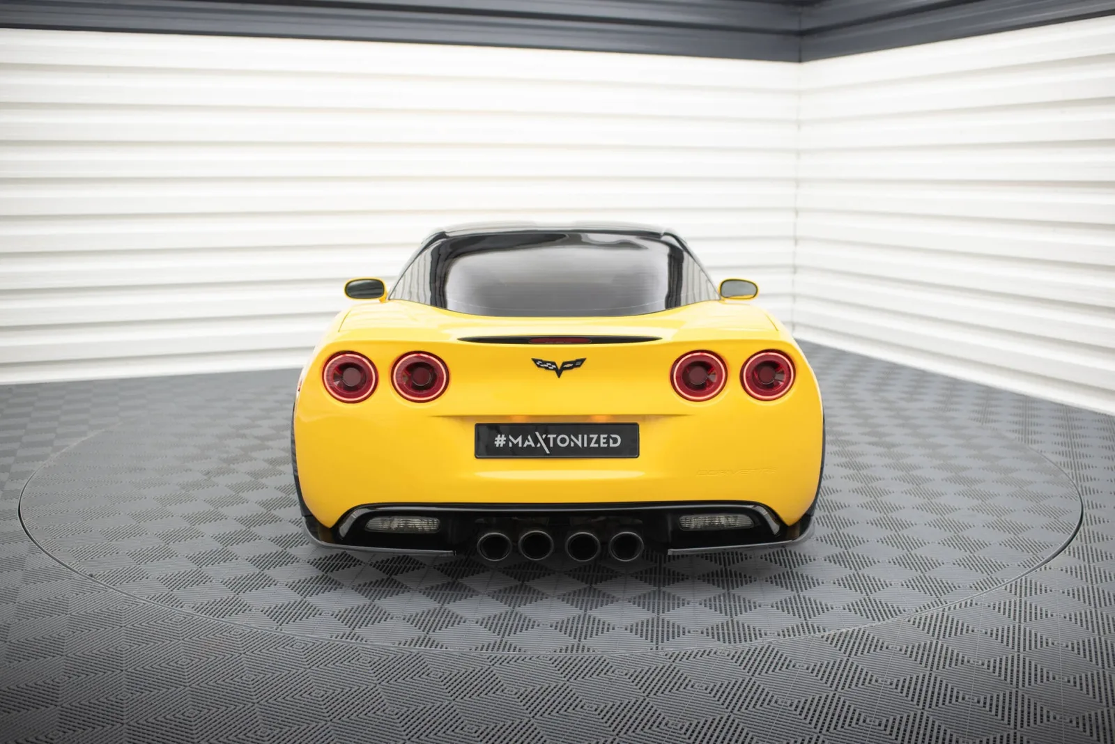 Rear Side Splitters compatible with Chevrolet Corvette Widebody C6