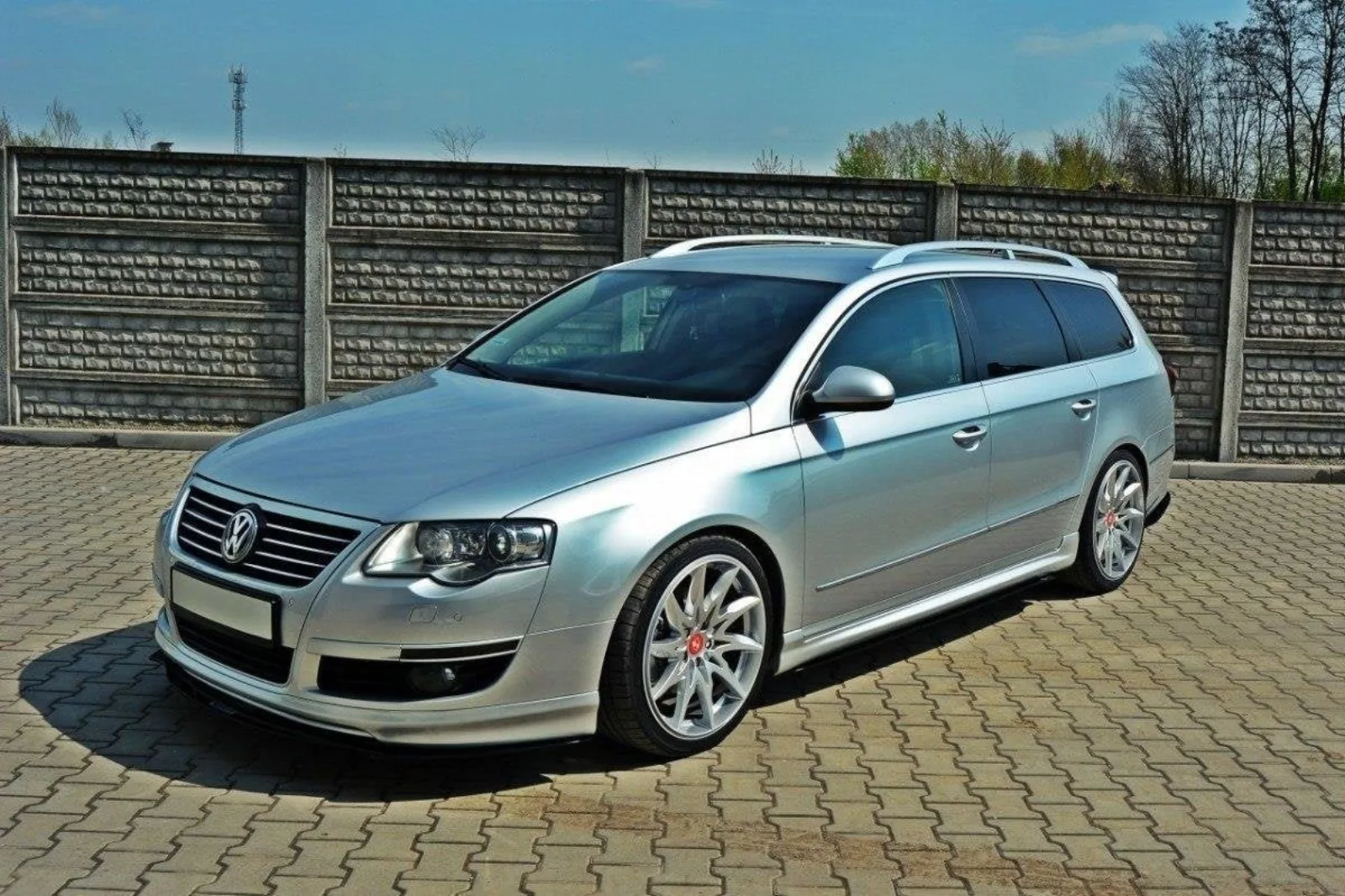 Side Skirts Diffusers Racing compatible with VW Passat B6/B7 R-Line
