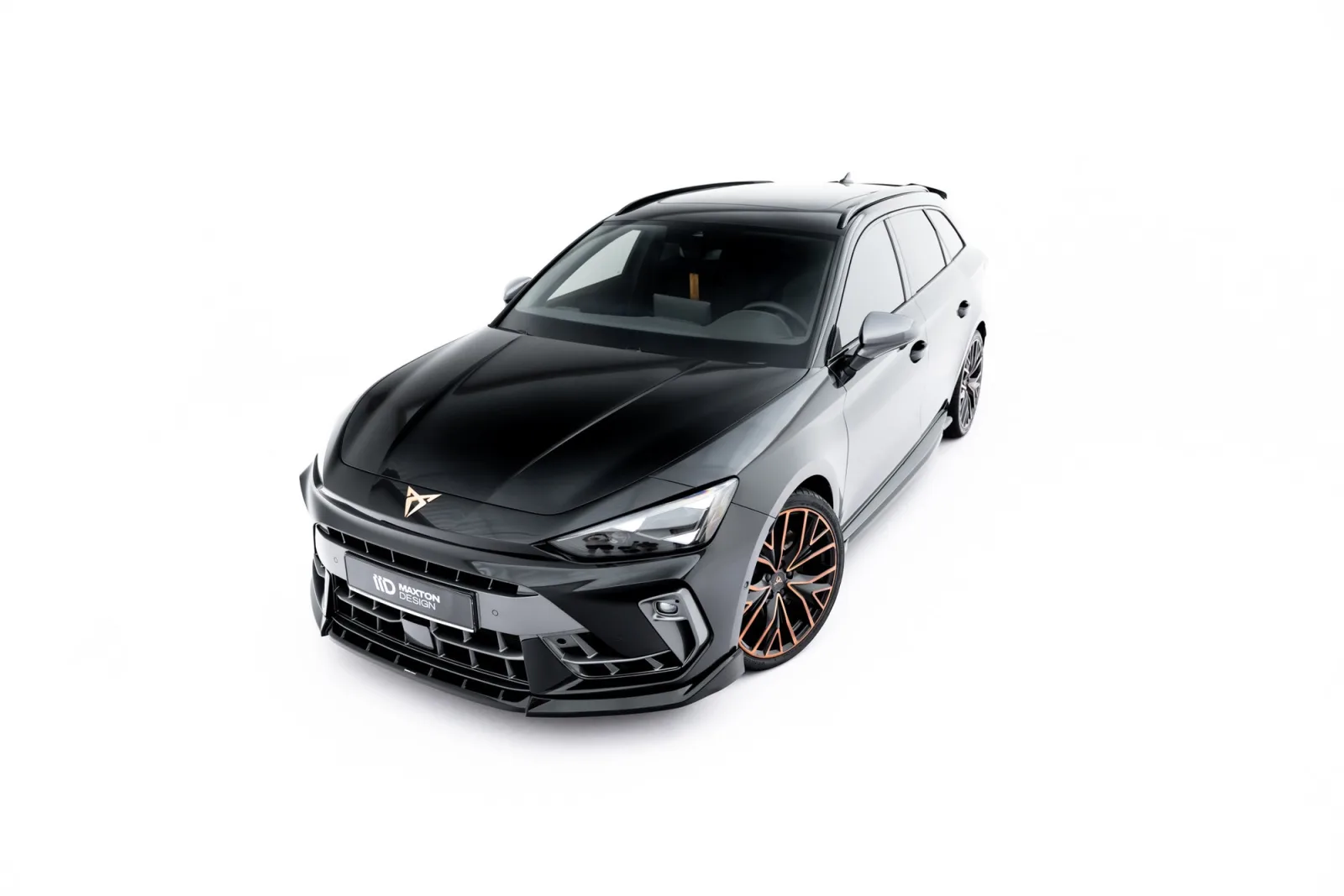 Front Splitter V.1 compatible with Cupra Leon ST / Hatchback Mk1 Facelift