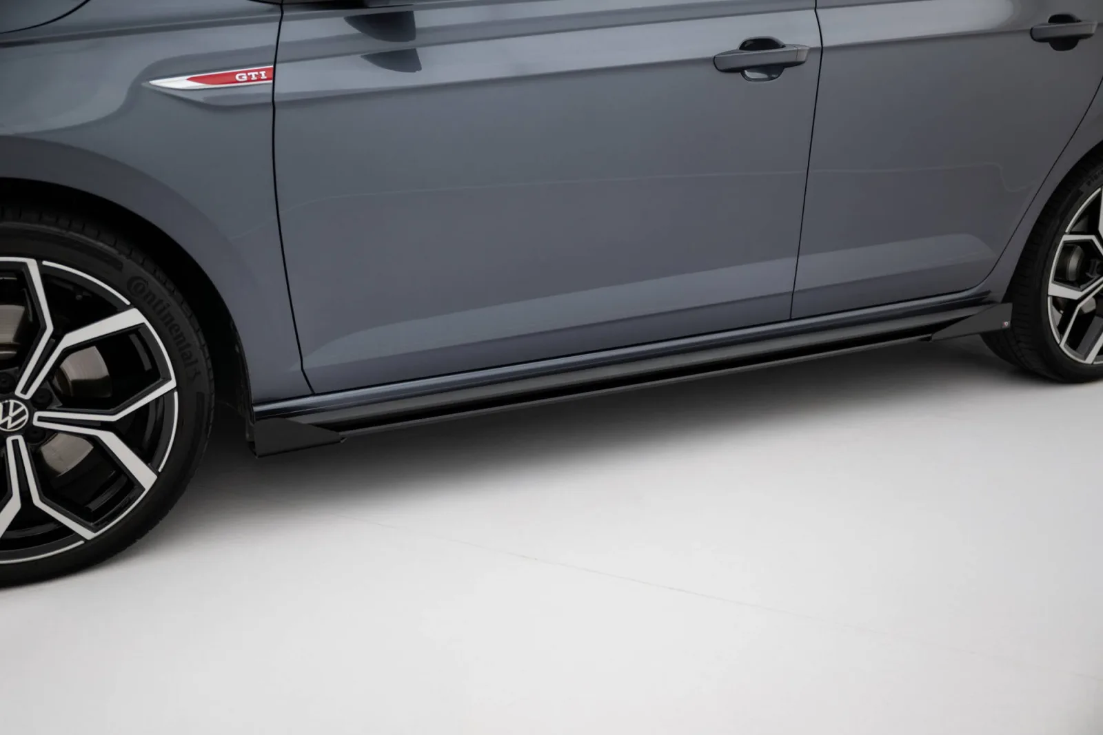 Side Skirts Diffusers Street Pro + Flaps compatible with Volkswagen Polo GTI Mk6 Facelift